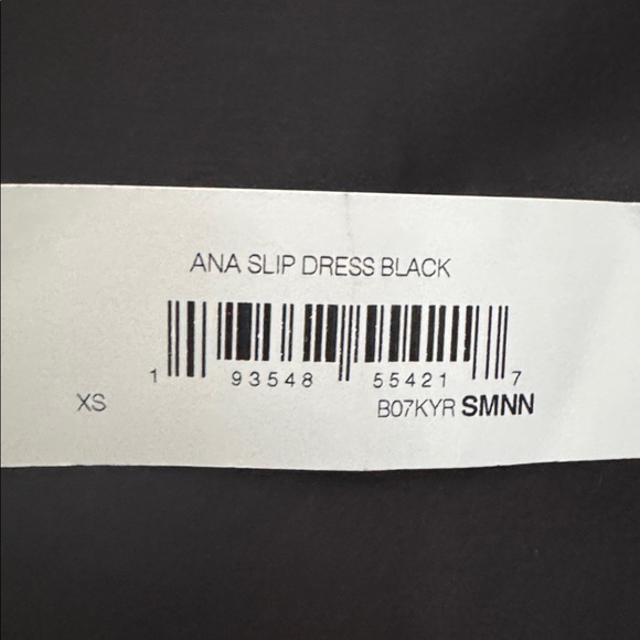 NWT Ana slip dress black XS - Picture 9 of 9